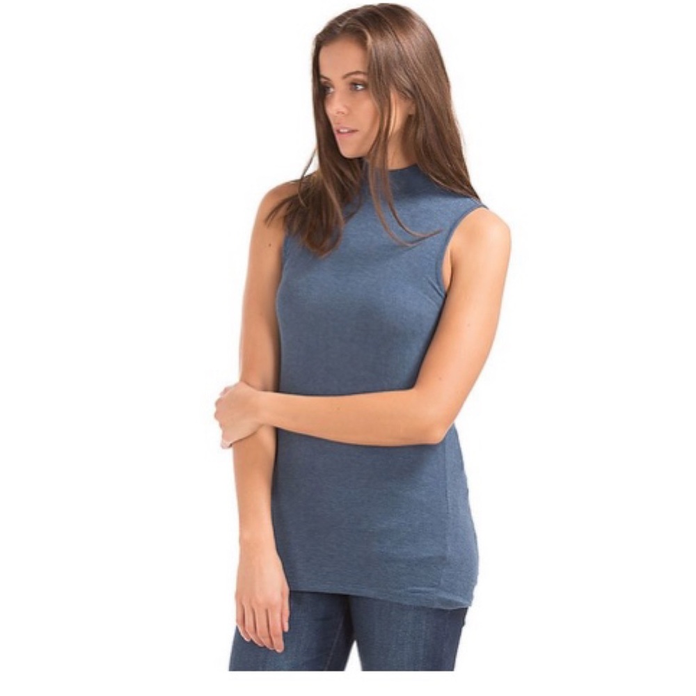 GAP Ribbed Mock Neck Tank